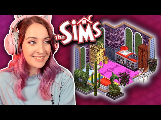 I tried to build a tiny house in The Sims 1