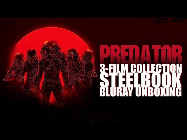 PREDATOR 3-Film Collection Steelbook Blu-ray Unboxing!!