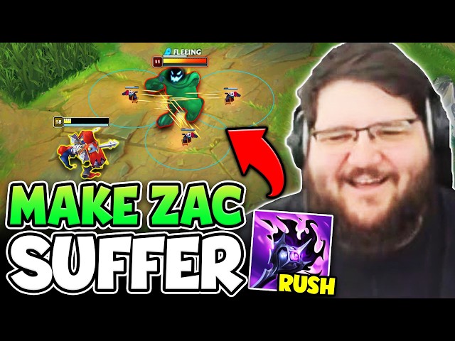 ZAC IS DEFINITELY TILTED AFTER THIS GAME! (PINK WARD SHACO BEATDOWN)