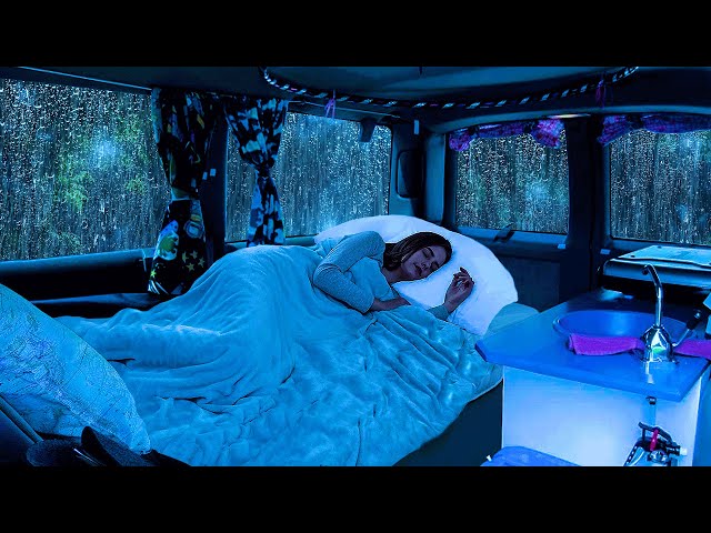 Deep Sleep Ambience: Natural Sounds of Rain & Thunder on Car for Deep Sleep, Relax, Remove Insomnia