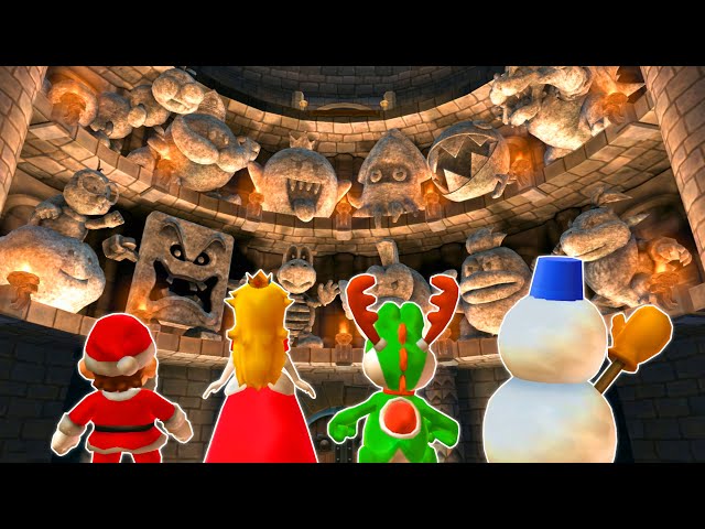 Mario Party 9 Boss Rush - Mario Vs Peach Vs Yoshi Vs Mr. Blizzard's (Master Difficulty)