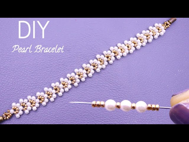 Beaded Pearl Bracelet Design You will Love to wear ❤️❤️