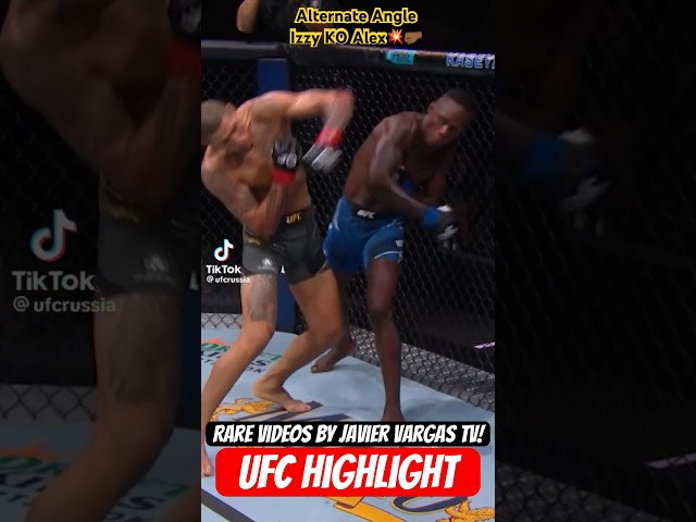 Alternate KO Angle | Izzy VS. Alex Pereira Knockout UFC Fight Knockout Highlight - Rare Video Javier