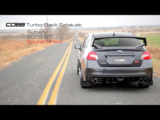 COBB Tuning - 2015-2021 Subaru STI Sedan Turbo-Back Exhaust Sound Check