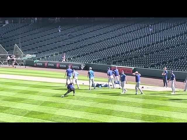 World Series champs Dodgers bullpen warmup pregame June 2024