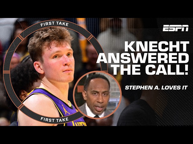 Dalton Knecht ANSWERED THE CALL! 📞 Stephen A. loves what he sees from the Lakers rookie | First Take