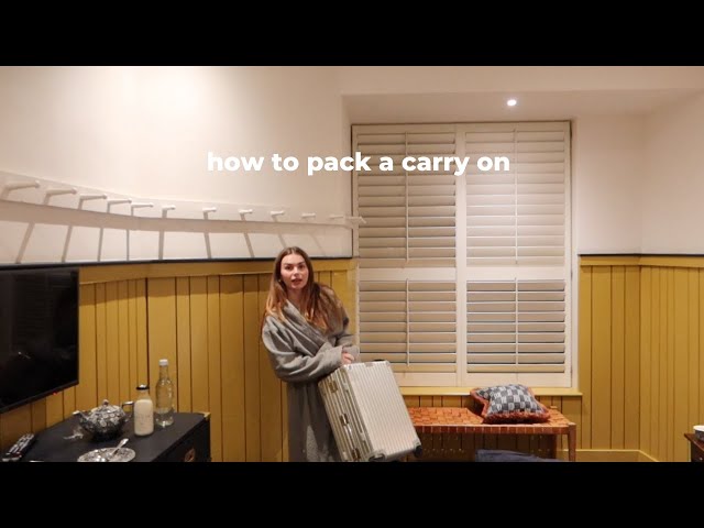 how to pack a carry on as a fashion girl