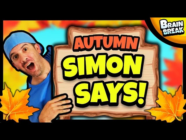 🍁 Simon Says 🍁 Fall Brain Break 🍁 Brain Breaks for Kids