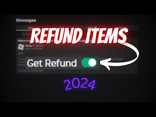 🤑How To Refund Items In Roblox (Working) - Get Your ROBUX Back *2024*