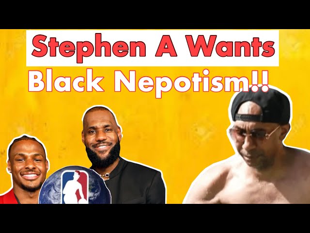 Stephen A Smith Calls For More Black Nepotism!        #stephenasmith