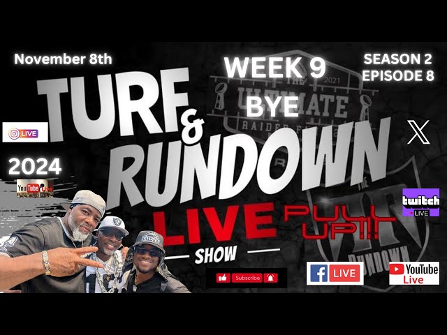 Title: 🏈🔥 Turf & Rundown Show: Bye Week Blowout! 🔥🏈