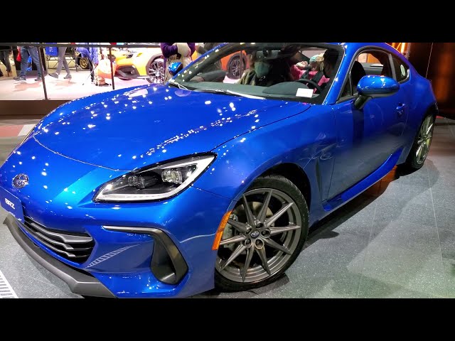 ALL NEW 2022 SUBARU BRZ LIMITED WR BLUE WALKAROUND OVERVIEW 2022 CHICAGO SHOW #CAS22