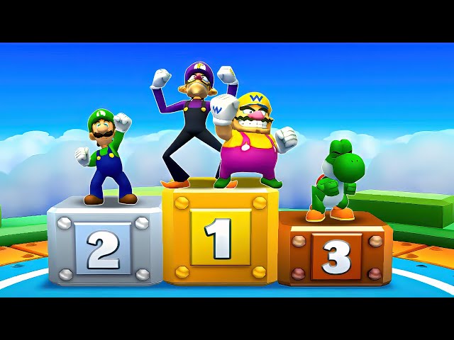 Mario Party Star Rush - Luigi Vs Wario Vs Waluigi Vs Yoshi | Who will Win?