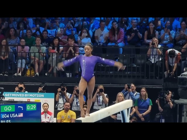 Simone Biles 🇺🇲 - 🥇 HUGE 14,800 Beam Final - World Championships 2023