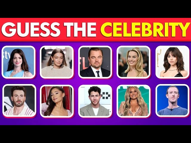 🟢 Guess the Celebrity in 10 Seconds | 35 Most Famous People