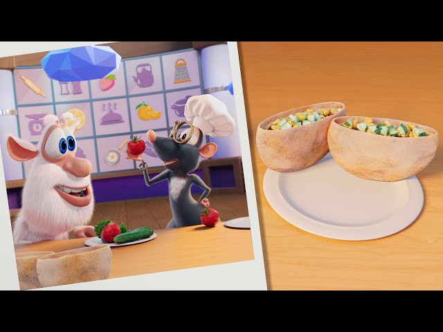 Booba 🥙 Food Puzzle: Doner Boats ⛵ Funny cartoons for kids - BOOBA ToonsTV