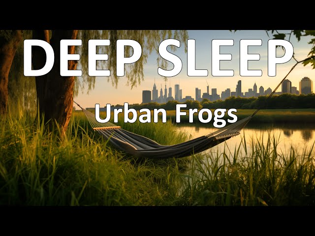 DEEP SLEEP with BLACK SCREEN | Urban Frogs | 10 Hours