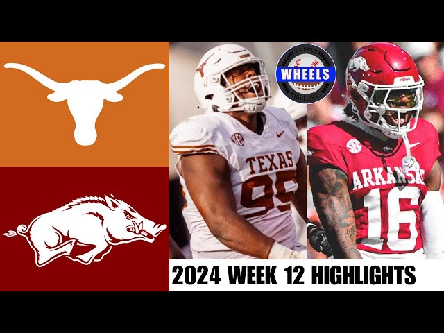 #3 Texas vs Arkansas | Week 12 | 2024 College Football Highlights