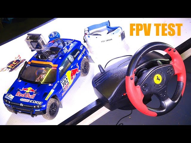 RC ADVENTURES - RED BULL FPV VW RALLY CAR & GAMiNG WHEEL MOD! Carisma AWD, FAT Shark, Thrustmaster