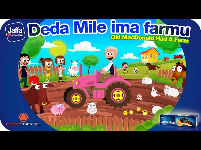 Deda Mile ima farmu | Old MacDonald had a Farm | Nursery Rhymes for Kids