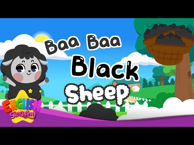 Baa Baa Black Sheep  - Nursery Rhymes - Animation Kids song with Lyrics