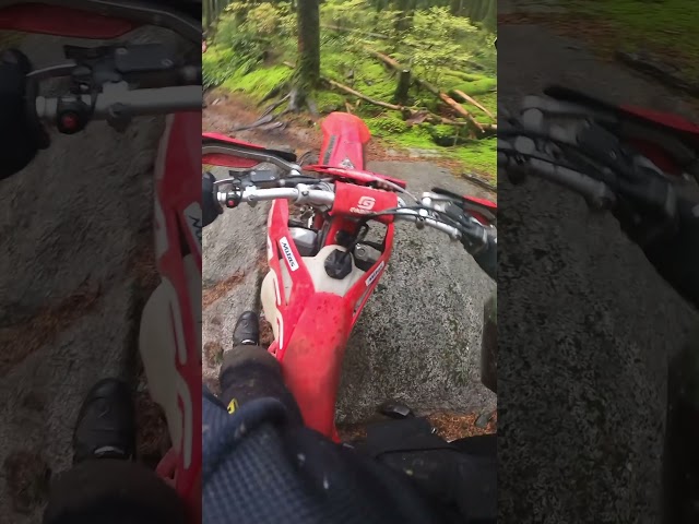 Commitment! 😅#brap #fullcommitment #dirtbike #dirtbikes #enduro #gopro #bikelife #pnw #singletrack