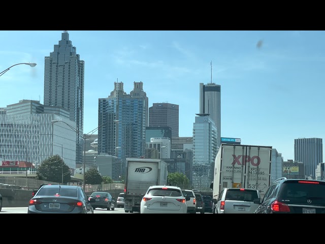 Downtown Atlanta Georgia super traffic