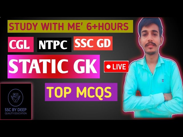 STATIC GK||IMPORTANT QUESTIONS FOR ALL EXAMS ||SSC CGL||NTPC||RPF,BSF,ARMY,UPSC||#SSC#STATIC#GK#GS