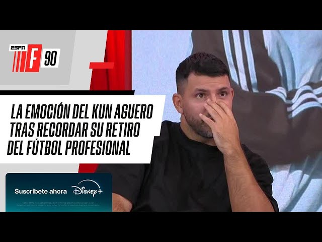 "LA PASÉ MUY MAL": la EMOCIÓN del KUN AGUERO tras recordar su retiro del fútbol profesional en #F90