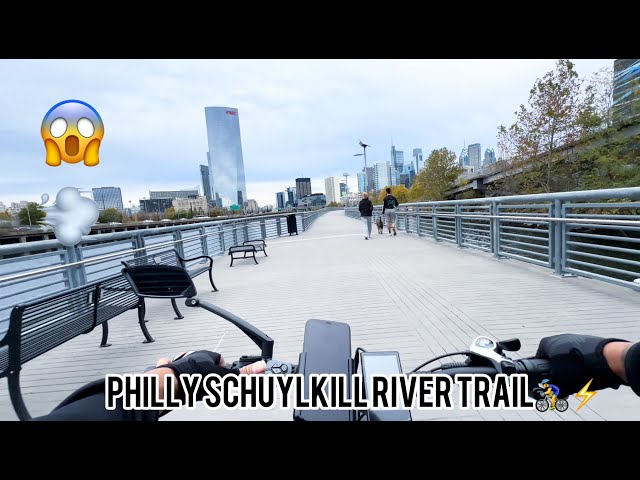 RIDING PHILLY SCHUYLKILL RIVER TRAIL ON A EBIKE ⚡️| GHOSTCAT F3 | DOWNTOWN PHILLY