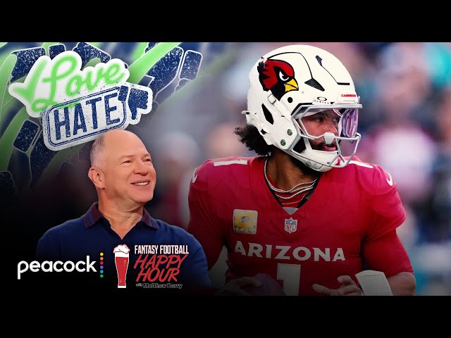 Kyler Murray headlines Berry’s Week 12 QB Love list | Fantasy Football Happy Hour | NFL on NBC