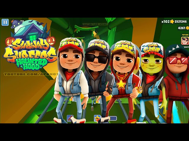 SUBWAY SURFERS GAMEPLAY PC HD 2024 - HALLOWEEN   JAKE+DARK+STAR+ZOMBIE+FESTIVE JAKE