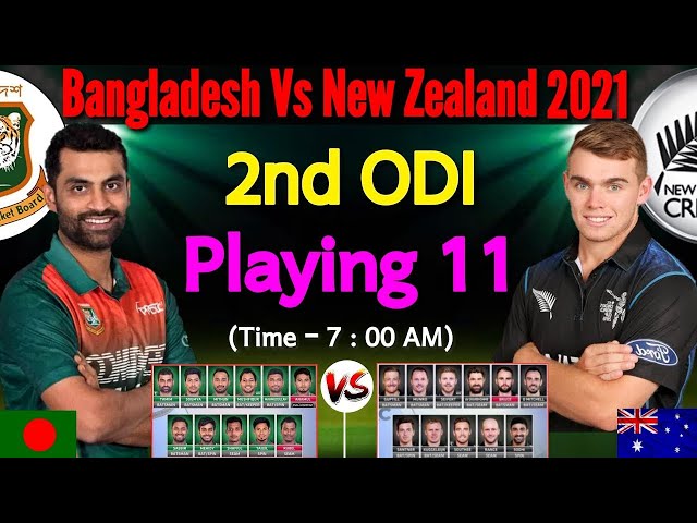 NZ Vs BAN 2st ODI Match Live - NZ Vs BAN Live Scores & Commentary