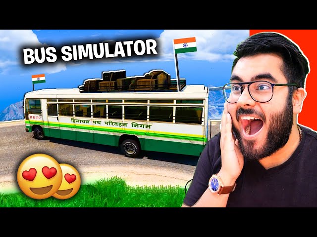 Driving HIMACHAL Roadways in BUS SIMULATOR | Part 4 😂 | Hitesh KS