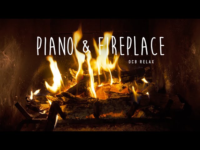 Relaxing Piano Music and Fireplace 24/7 - Sleep, Meditate, Study, Relax, Stress Relief