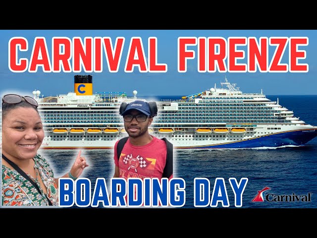 Boarding CARNIVAL'S newest ship- CARNIVAL FIRENZE! Ship Tour, II Viaggio, Sailaway, and more!