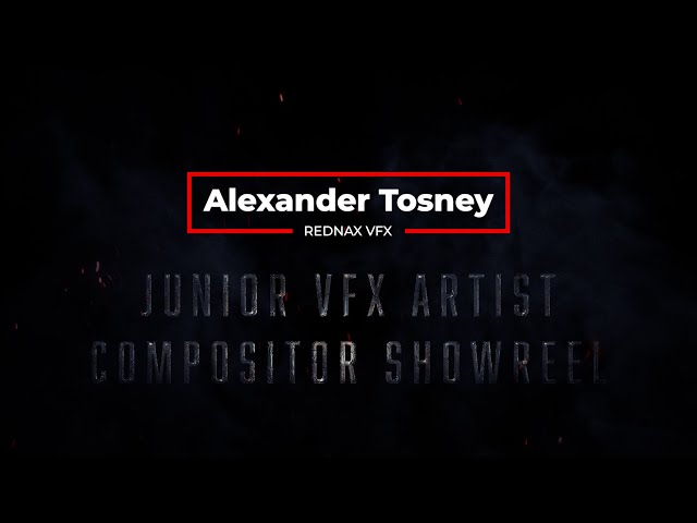 Xander Tosney Junior Compositor VFX Artist Showreel - October 2024