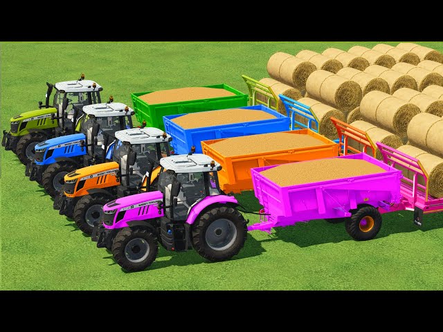 MAKE CHAFF, MOWING LUCERNE & TRANSPORTING WITH CLAAS TRACTORS - Farming Simulator 22