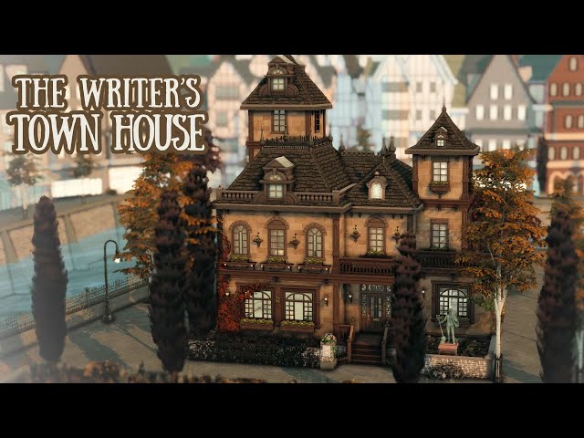 The Writer's Town House | The Sims 4 | Stop Motion Build [no CC]