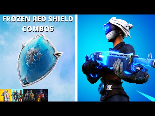 FROZEN RED SHIELD Back Bling COMBOS (Fortnite Battle Royale)