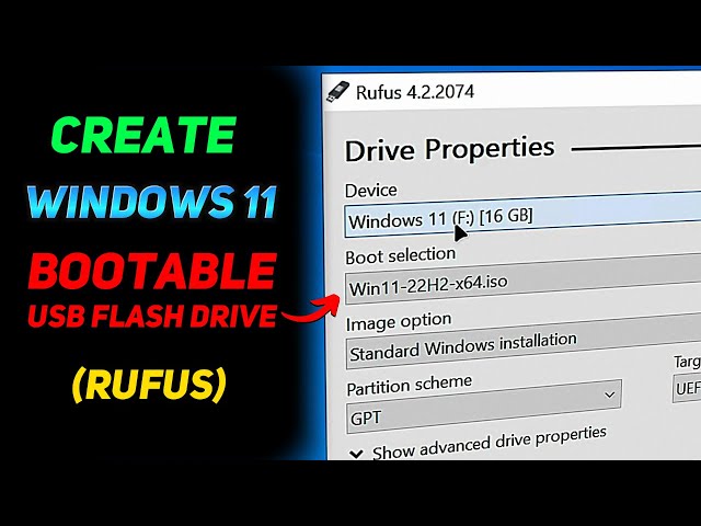 How to Create a Windows 11 Installation USB (Rufus Beginners Guide)