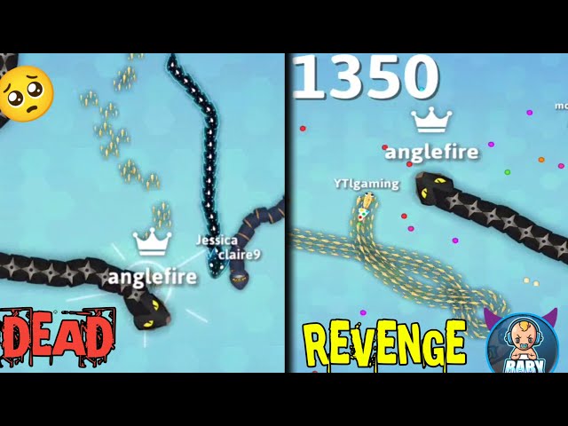 Epic Revenge 🤯 Black Anaconda Snake.io 🐍😈