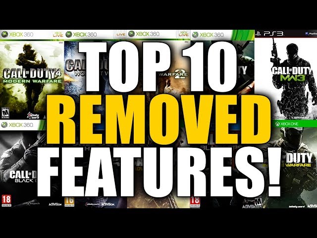 Top 10 REMOVED Features in Call of Duty History! (What Happened..?)