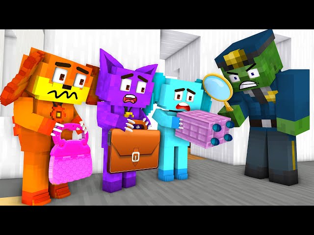 Zombie find the thief with Catnap x Dogday x Bubba | Minecraft Animation