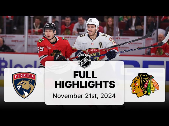 NHL Highlights | Panthers vs. Blackhawks | November 21, 2024