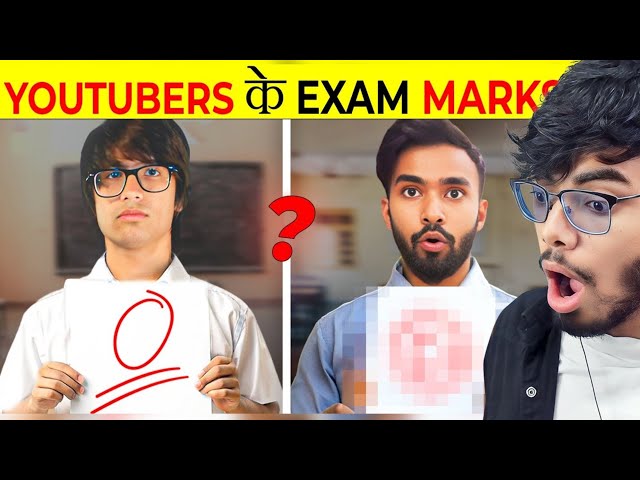 Exam Marks Of Youtubers in India! - Casetoo Reacts!