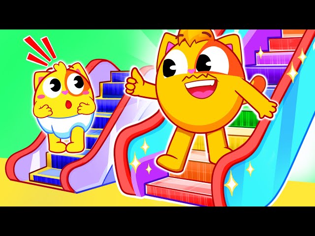 Magic Stairs for Kids | Safety Rules In The Escalator! | Family Time Songs by Toddler Zoo for Kids