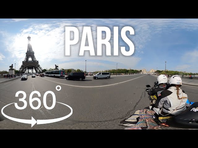 Paris 360° | Motorcycle Ride in the Centre of Paris 🇫🇷