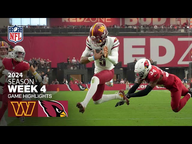 Washington Commanders vs. Arizona Cardinals Game Highlights | NFL 2024 Season Week 4