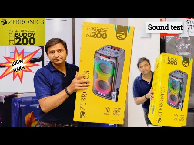 ZEBRONICS Zeb buddy 200, BT speaker, unboxing, sound test